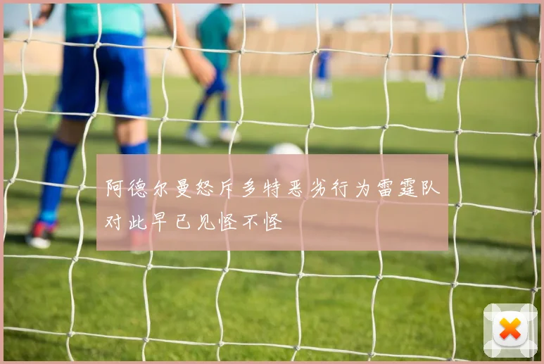 阿德尔曼怒斥多特恶劣行为雷霆队对此早已见怪不怪